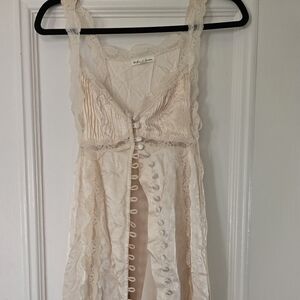 For Love And Lemons Liz Maxi Dress In Cream